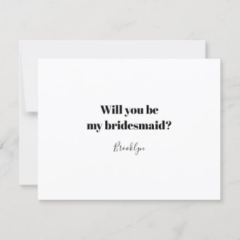 Funny Typography Act Surprised Bridesmaid Proposal Invitation | Zazzle