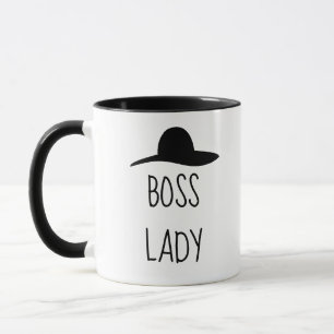 Funny Typography Black & White Mug