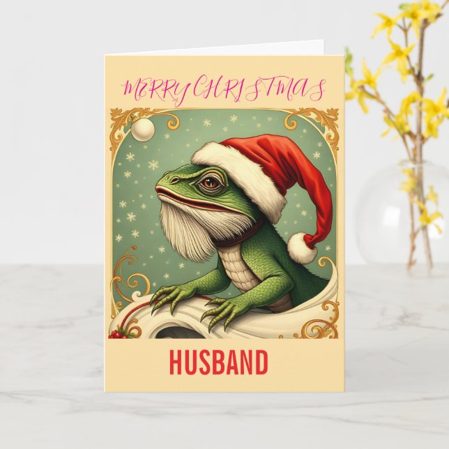 FUNNY TYPOGRAPHY CHRISTMAS CARD (Yellow Flower)