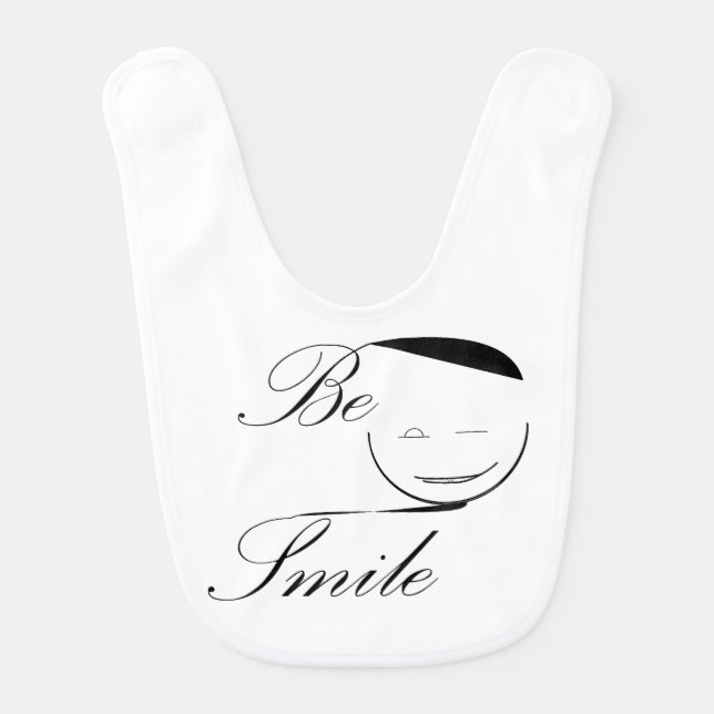 funny typography  Design Baby Bib (Front)
