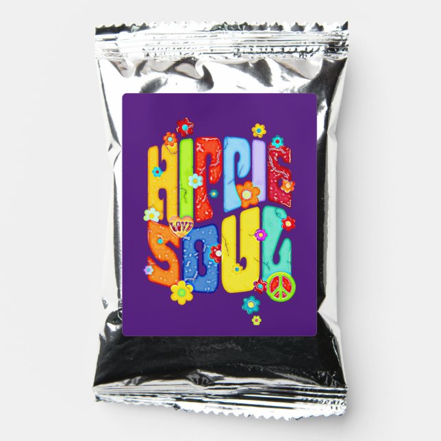 Funny Typography - HIPPIE SOUL 1 Coffee Drink Mix (Front)
