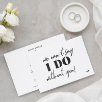 Funny typography script casual wedding