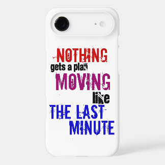 Funny Typography The Last Minute Procrastinator iPhone 17 Air Case