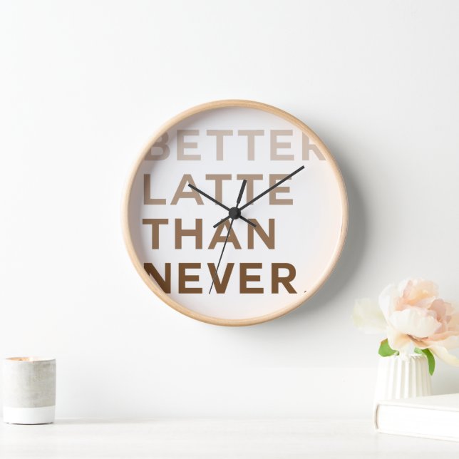 Funny Typography Wall Clock (Home)