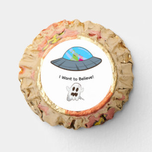 Funny UFO Alien Abducting Ghost Reese's Peanut Butter Cups