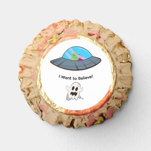 Funny UFO Alien Abducting Ghost Reese's Peanut Butter Cups