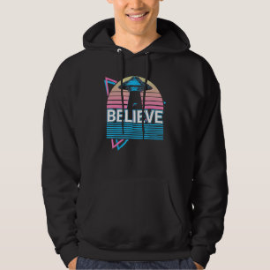 Funny Ufo Alien Astronomy Aliens Believe Hoodie
