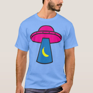 Funny UFO ovni abduction of a Banana flying saucer T-Shirt