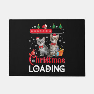 Funny Ugly Christmas Cat Doormat