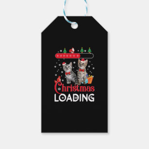 Funny Ugly Christmas Cat Gift Tags