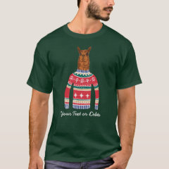 Funny Ugly Christmas Sweater Cute Llama Lover