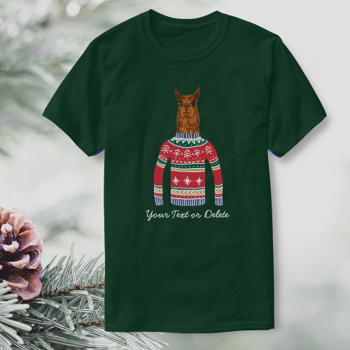 Funny Ugly Christmas Sweater Cute Llama Lover