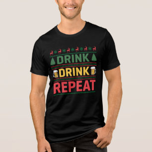 Funny Ugly Christmas Sweater Drink Beer Script