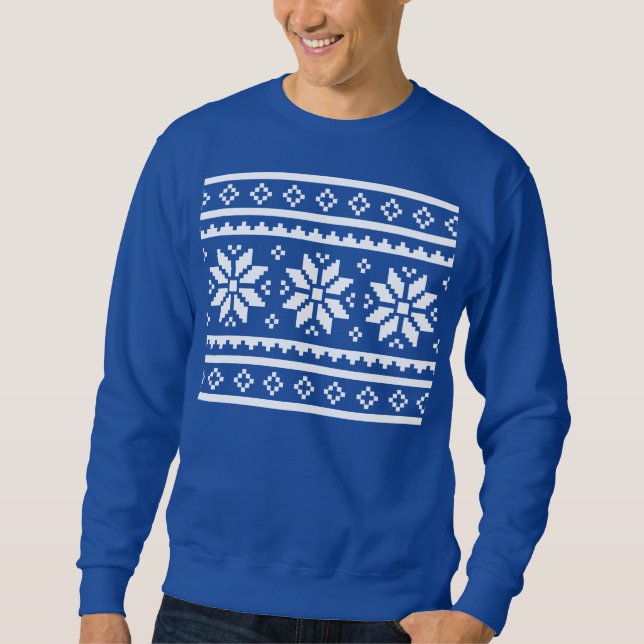 Funny ugly Christmas sweater for men and women (Front)