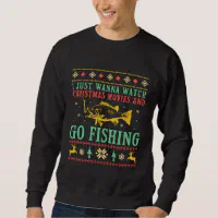 Funny Ugly Christmas Sweater Go Fishing