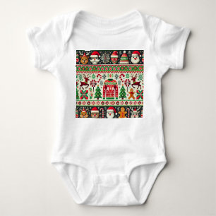 Funny Ugly Christmas Sweater Infant Bodysuit