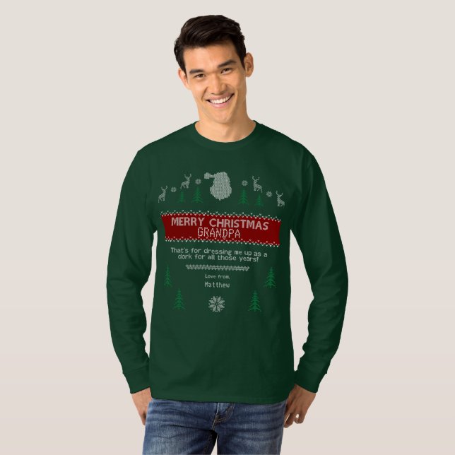 Funny Ugly Christmas Sweater: Kid's Revenge Hoodie T-Shirt (Front Full)