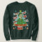 Funny Ugly Christmas Sweater Retro Drinking Man