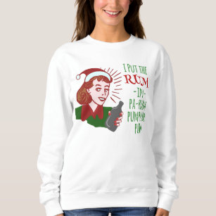 Funny Ugly Christmas Sweater Rum Woman Retro Humor