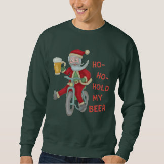 Funny Ugly Christmas Sweater | Santa Hold My Beer