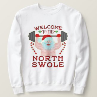 Funny Ugly Christmas Sweater | Santa North Swole