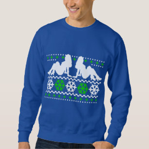 Funny! Ugly Christmas Sweater with Chicks