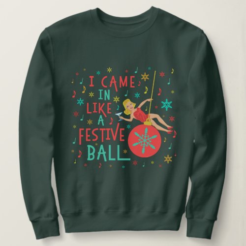 Funny Ugly Christmas Sweater Woman Festive Ball