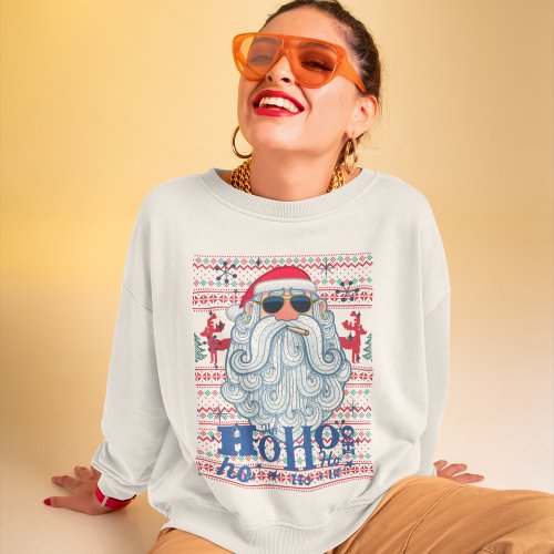 Funny Ugly Christmas Sweater Xmas Santa Humour Sweatshirt