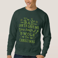 Funny Ugly Christmas Workout Weightlifter Exercise Sweatshirt