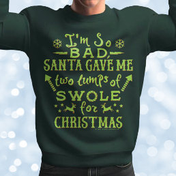 Funny Ugly Christmas Workout Weightlifter Exercise Sweatshirt
