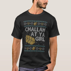 Funny Ugly Hanukkah Sweater Challah At Ya Girl Mat