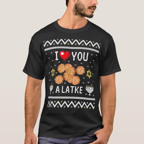 Funny Ugly Hanukkah Sweater Design I Love You a La