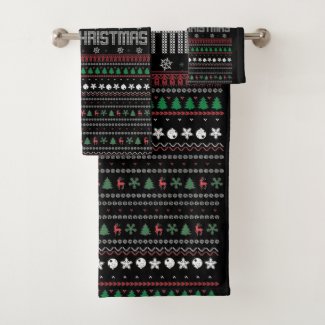 Funny Ugly  Merry Christmas pattern