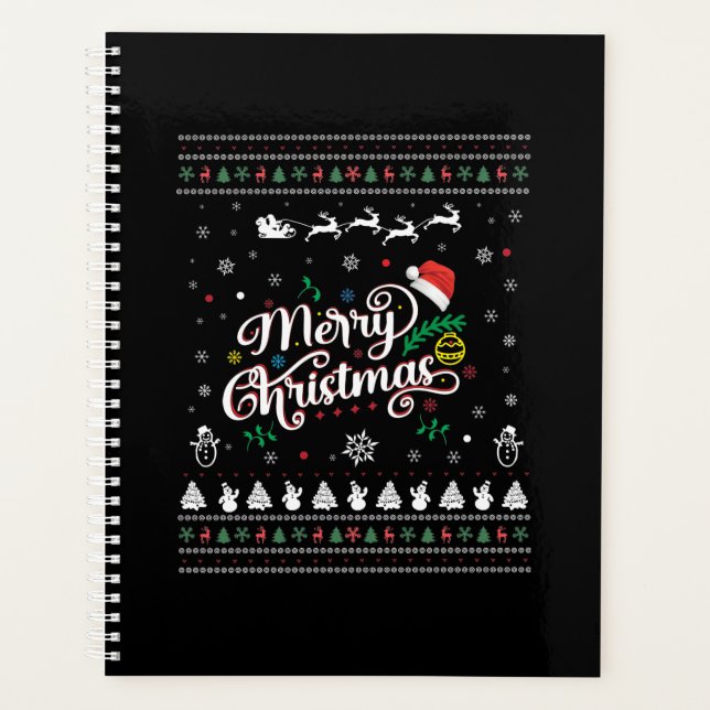 Funny Ugly  Merry Christmas Planner (Front)