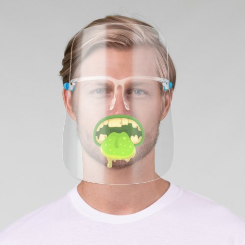 Funny Ugly Monster Teeth Face Shield