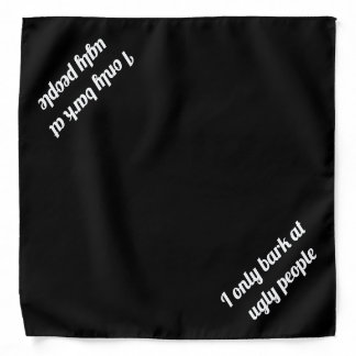 Funny Ugly People Dog Bandana