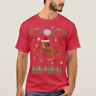 Funny Ugly Sweater Christmas Animals Santa Octopus