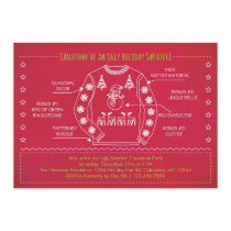 Funny Ugly Sweater Christmas Invitation