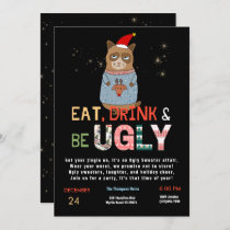 Funny Ugly Sweater Christmas Party Invitation