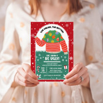 Funny Ugly Sweater Christmas Party Invitation