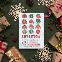 Funny Ugly Sweater Christmas Party Invitation