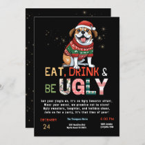 Funny Ugly Sweater Christmas Party Invitation