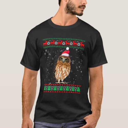 Funny Ugly Sweater Xmas Animals Christmas Owl Love