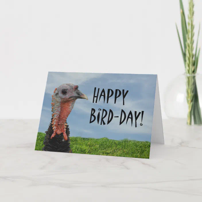 Funny Ugly Turkey Happy Thanksgiving Birthday Card Zazzle Com