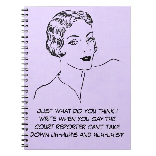 Funny Uh_huh Huh_uh Court Reporter Journal