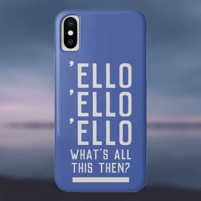 Funny UK Police Theme with Police Officer Slogan. Case-Mate iPhone Case (Creator Uploaded)