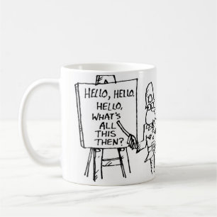 Funny UK Police Training School Cartoon Coffee Mug