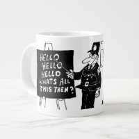 Funny UK Police Training School Giant Coffee Mug