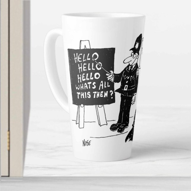 Funny UK Police Training School Latte Mug (Creator Uploaded)