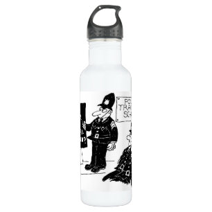 Funny UK Police Training School Stainless Steel Water Bottle